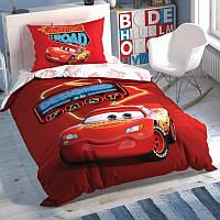 Детское постельное белье TAC Disney Cars shiny road полуторка на резинке