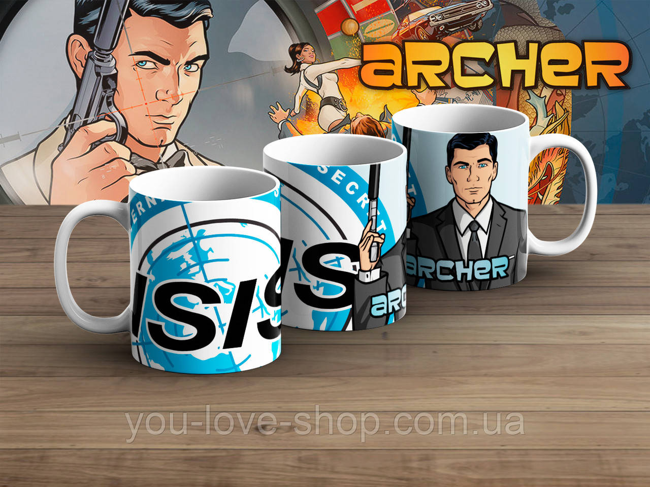 Чашка Спецагент Арчер "Isis" / Archer