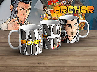 Чашка Спецагент Арчер "Danger Zone" / Archer