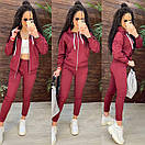Спортивний костюм жіночий з кофтою на блискавці і звуженими штанами джоггерами (р. 42-56) 11051243, фото 4