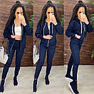 Спортивний костюм жіночий з кофтою на блискавці і звуженими штанами джоггерами (р. 42-56) 11051243, фото 6