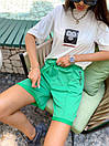 Літні жіночі вільні шорти до колін у спортивному стилі (р. S,M,L) 522663, фото 5