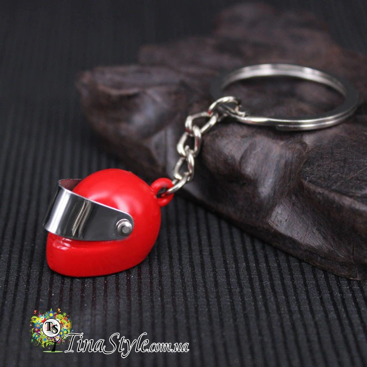 Брелок Мотоцикл Шолом шелом РОК Неіржавка сталь байкери байк для ключів ПОДАРУНОК, фото 1