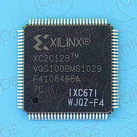 ПЛИС 128-ячеек 8-блоков 244МГц Xilinx XC2C128-7VQG100C VQFP100