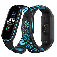 Ремінець Nike Design Bracelet для фітнес-браслета Xiaomi Mi Band 5, Black with blue