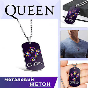 Кулон-жетон Queen "Multicolor"