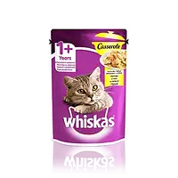 WHISKAS Casserole з куркою в желе для дорослих котів 85г (вискас)