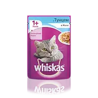 WHISKAS з тунцем у желе для дорослих котів, 85 г вискас