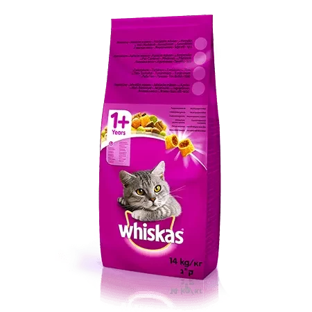 WHISKAS Сухий корм для дорослих кішок з куркою (віскас) 14 кг