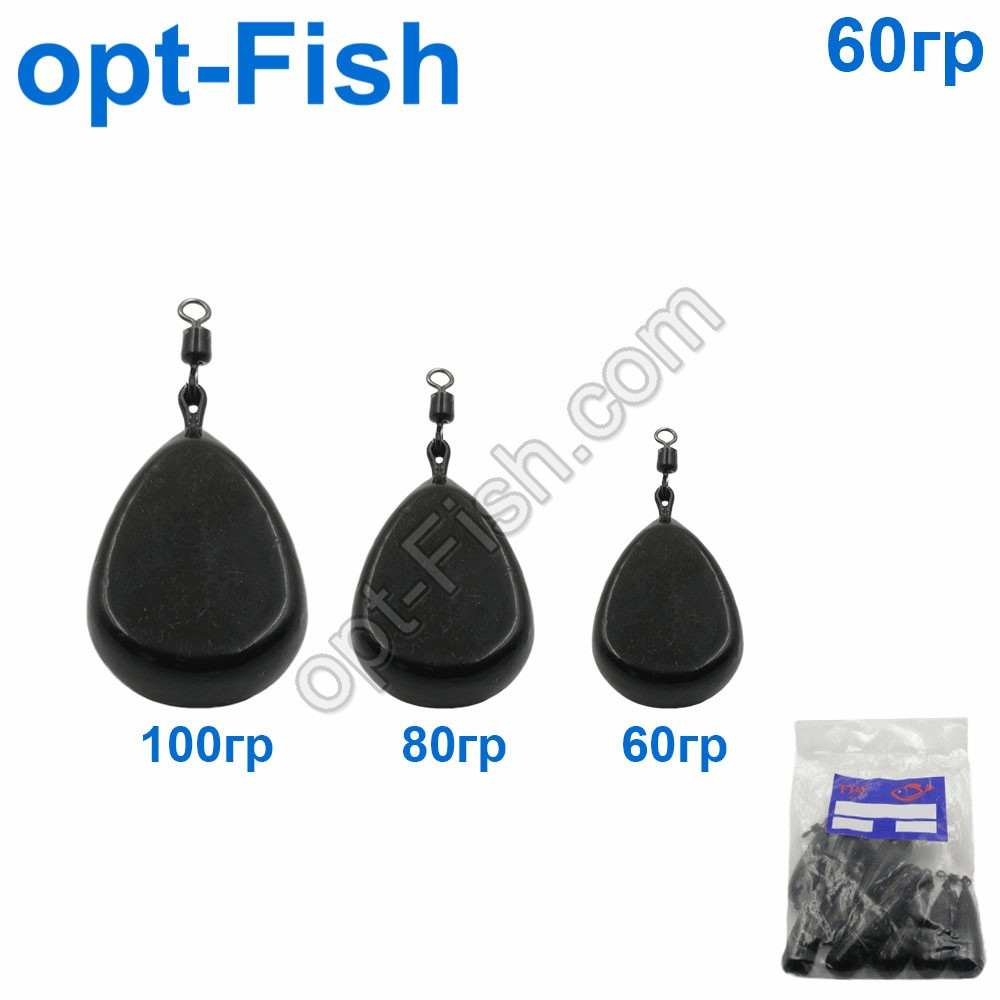 Груз короповий камінь II 60 g (10 шт.)