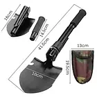 Саперна лопата складана в чохлі, Чорна/ Тактична лопата/ Туристична лопата/ Лопатка похідна, фото 10