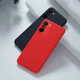 Чехол Silicone Case full для Xiaomi Redmi Note 10 / 10s Red
