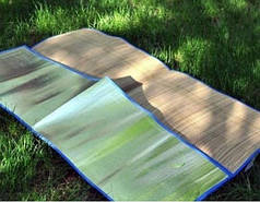 Пляжний килимок-сумка Підстилка для пікніка фольга із соломкою 100*180 см