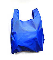 Эко-пакет майка с плащевой ткани Синій