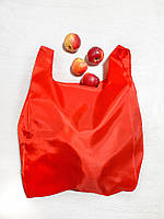 Эко-пакет майка с плащевой ткани Червоний