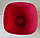 Пластикове кашпо для орхідеї квадрат ДП 14*14см рожеве, фото 3