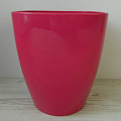 Пластикове кашпо для орхідеї квадрат ДП 14*14см рожеве