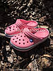 Сабо Crocs Crocband Kids Clog 34 р 20.9-21.7 см Дитячі рожеві з півонією 204537-J3 Peony Pink/Stucco, фото 3