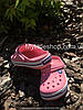 Сабо Crocs Crocband Kids Clog 34 р 20.9-21.7 см Дитячі рожеві з півонією 204537-J3 Peony Pink/Stucco, фото 5