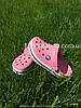 Сабо Crocs Crocband Kids Clog 34 р 20.9-21.7 см Дитячі рожеві з півонією 204537-J3 Peony Pink/Stucco, фото 9