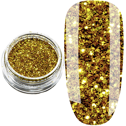 Блискітки пісок B-12 золото, фото 1