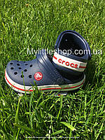 Сабо Crocs Crocband Kids Clog 29 р 17.5-18.3 см Детские Темно синие 204537-C12 Navy
