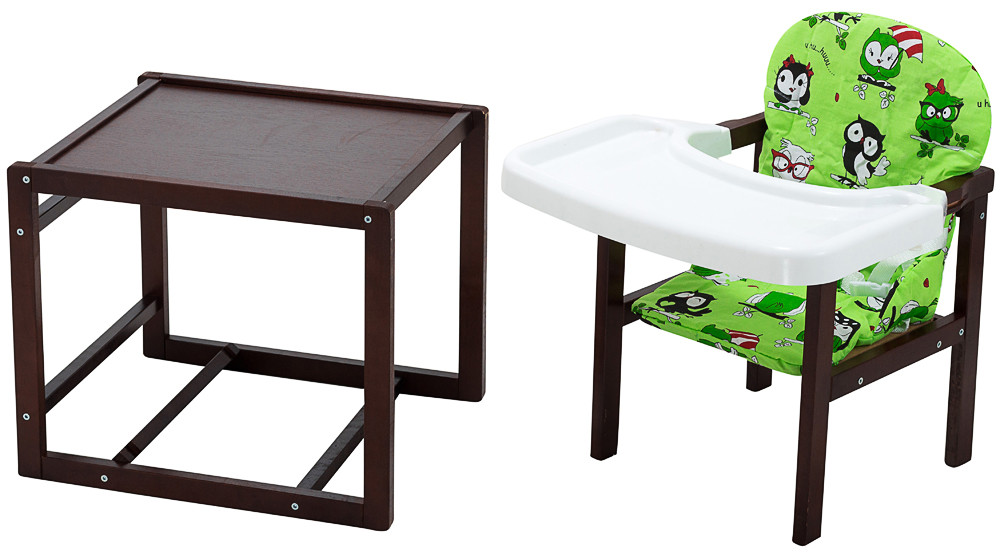 Стільчик-трансформер Babyroom Поні-220 тонований зелений (сови)