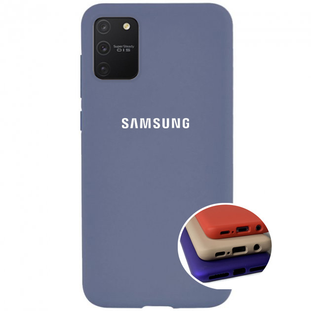Чохол Silicone Full case для Samsung S10 Lite (17) Lavander grey лавандово-сірий, фото 1