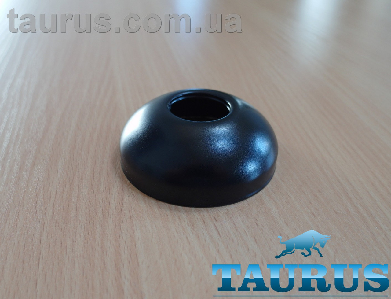 Чорний сферичний фланець ThermoPulse Sphere D70 / висота 25 мм Black, внутрішній розмір 3/4" (d25 мм). Латунь