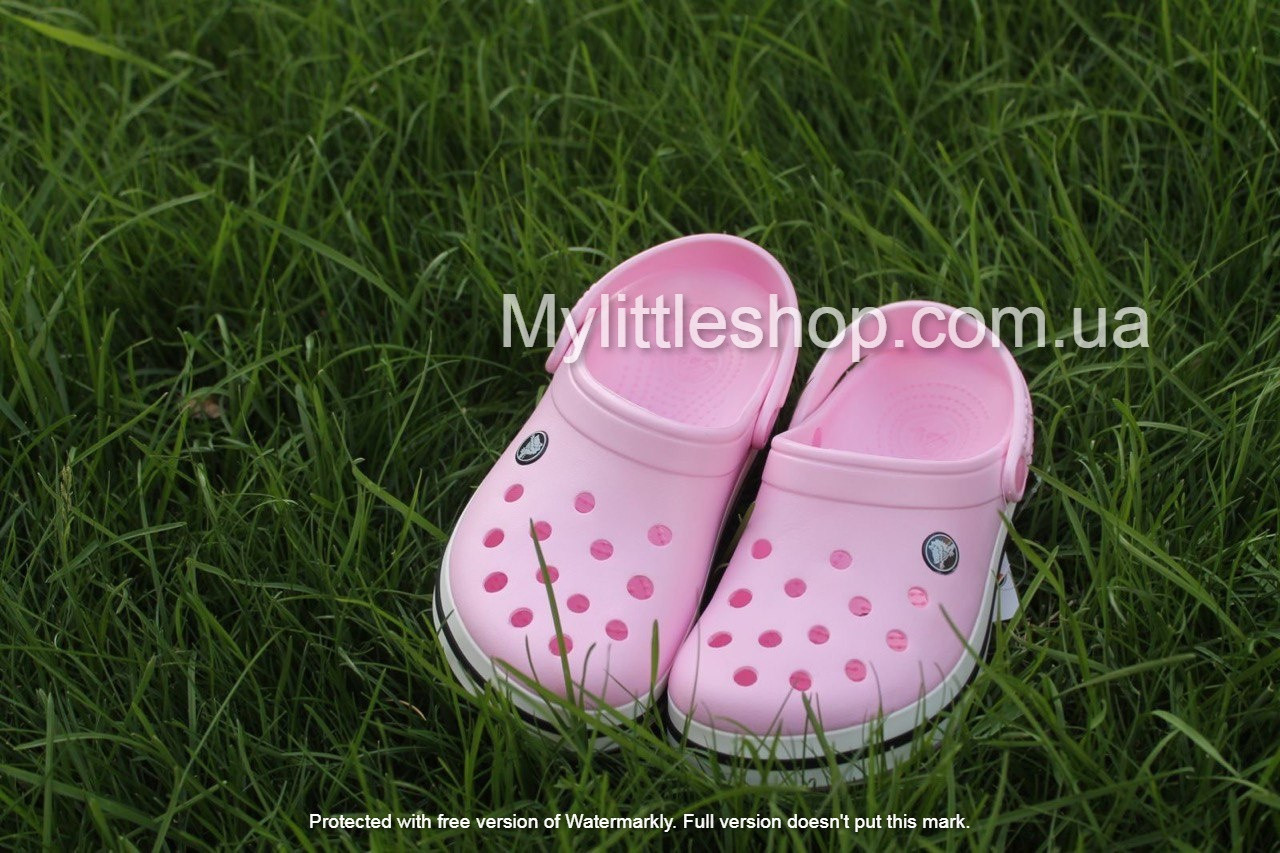 Сабо Crocs Crocband Clog 36 р 22.5-23 см Світло рожеві 11016-M4/W6 BubbleGum