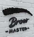 Логотип, вивіска бровиста, декор на стіну в студію, салон краси, фото 7
