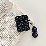 Чохол для навушників AirPods 1/2 Pop It Поп іт чорний (12), фото 2