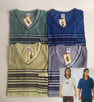 Чоловіча трикотажна піжама (футболка+ шорти) костюм домашній бавовна Арно Комплект на літо