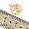 Підвіска Xuping знак Зодіаку "Телець" з медичного золота, позолота 18K+родій, 42600 (1), фото 2
