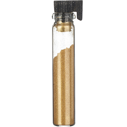 Микроблеск для втирки Global Fashion в пробірці, золотий, фото 1