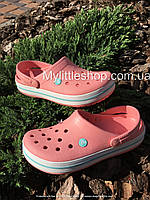 Сабо Crocs Crocband 40-41 р 25.8-26.7 см Персиковые 11016-7H5-M8/W10 Melon / Ice Blue