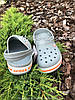 Сабо Crocs Crocband 45 р 29.2-29.7 см Світло сірі 11016-0FL-M12/W14 Light Grey Bright Coral, фото 3