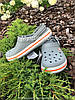 Сабо Crocs Crocband 45 р 29.2-29.7 см Світло сірі 11016-0FL-M12/W14 Light Grey Bright Coral, фото 5
