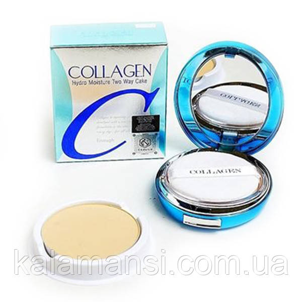 Зволожувальна колагенова пудра Enough Collagen Hydro Moisture Two Way Cake SPF25 PA++ No23