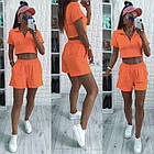 Жіночий спортивний костюм 1390 (42-44; 46-48) (квіту: салатовий, малина, оранж, лаванда, жовтий, м'ятний) СП, фото 3