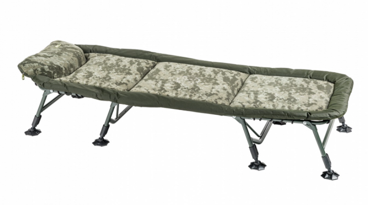 Ліжко коропова розкладачка для риболовлі Mivardi CamoCODE Flat8 навантаження 160кг M-BCHCC8, фото 1