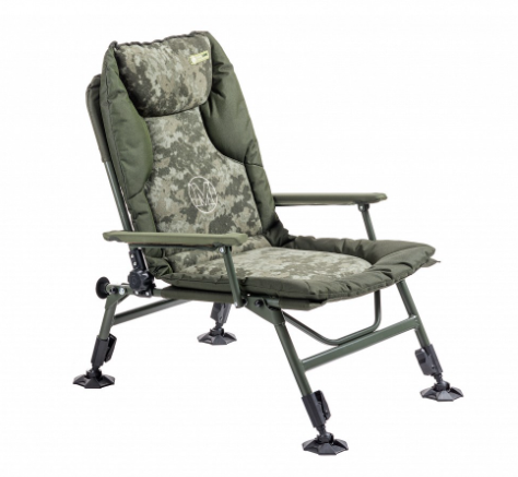 Крісло для риболовлі коропове Mivardi Chair CamoCODE Arm (M-CHCCA), навантаження до 130 кг