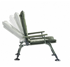 Крісло для риболовлі коропове Mivardi Chair CamoCODE Arm (M-CHCCA), навантаження до 130 кг, фото 4