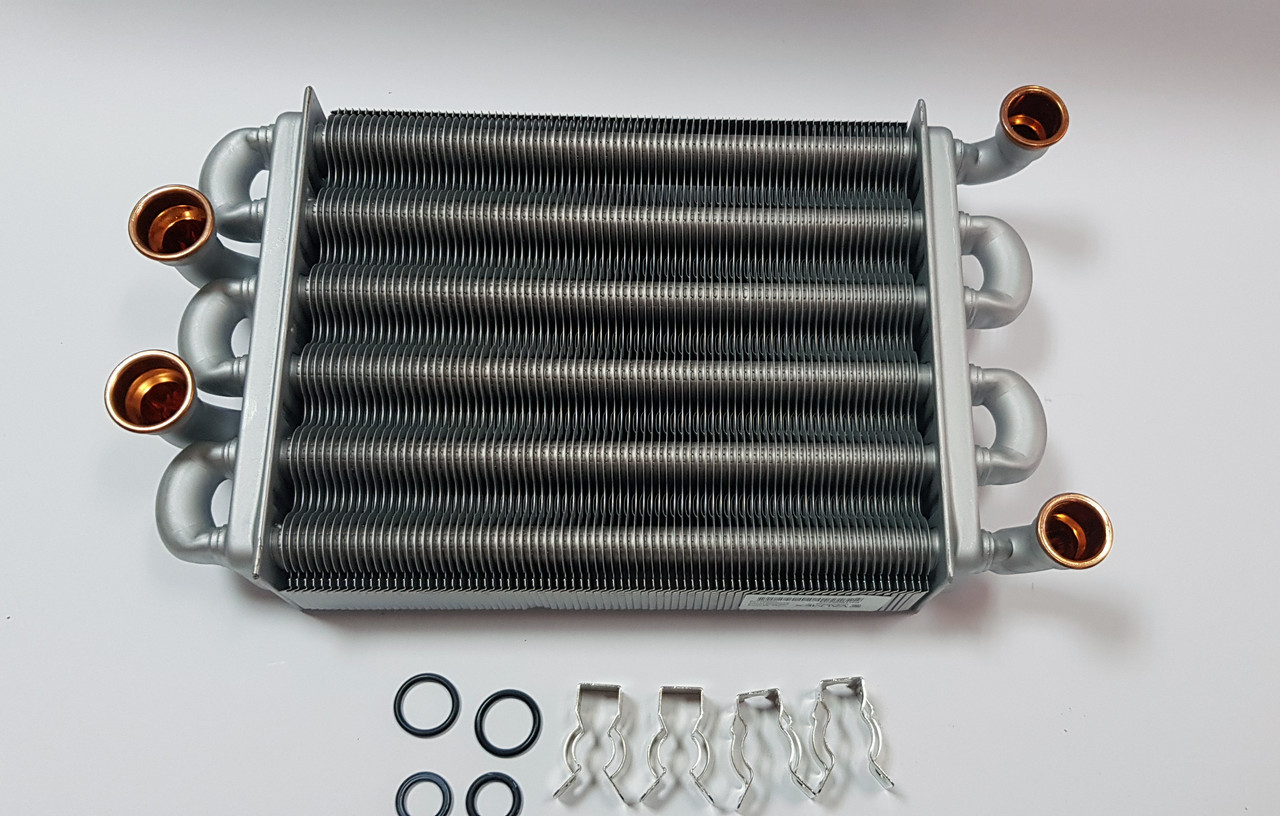 Бітермічний теплообмінник на газовий котел Ariston EGIS — AS (короткий) 65106300