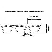 Ремень 2УВ-2240 ПРЕМИУМ Ярославський завод ГТВ