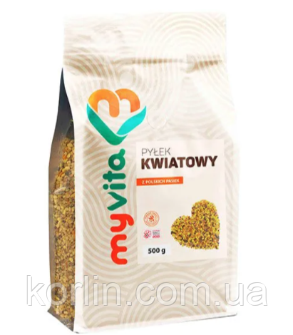 100% Натуральна Бджолина Квіткова пилка 500 г Proness MyVita Польща Доставка з ЄС