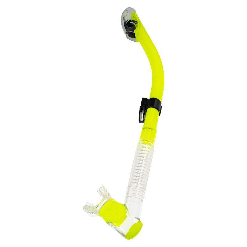 Трубка двухклапанная BS Diver Ultra Dry, жовта