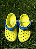 Сабо Crocs Crocband Kids Clog 24 р 13.2-14.0 см Дитячі Жовто сині 204537-C7 Peony Tennis Green Ball/Ocean, фото 5