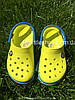 Сабо Crocs Crocband Kids Clog 24 р 13.2-14.0 см Дитячі Жовто сині 204537-C7 Peony Tennis Green Ball/Ocean, фото 6