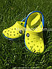 Сабо Crocs Crocband Kids Clog 24 р 13.2-14.0 см Дитячі Жовто сині 204537-C7 Peony Tennis Green Ball/Ocean, фото 9